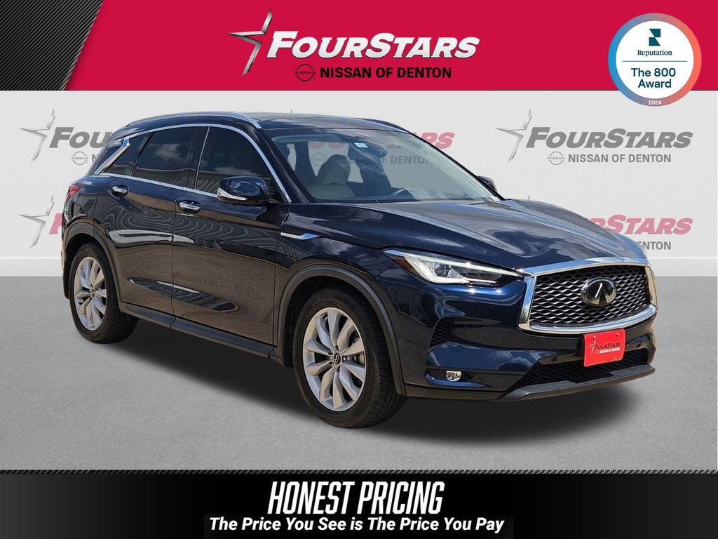 Hermosa Blue 2019 INFINITI QX50 Essential FWD SUV / Crossover Front-Wheel Drive Continuously Variable Transmission