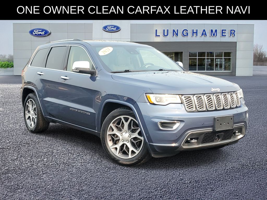 Slate Blue Pearlcoat 2021 Jeep Grand Cherokee SUV / Crossover Four-Wheel Drive 8-Speed Automatic