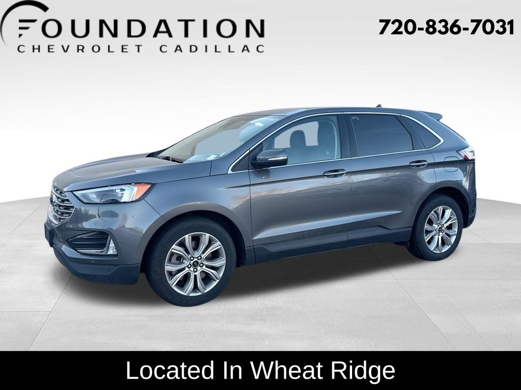 Gray Metallic 2024 Ford Edge Titanium AWD SUV / Crossover All-Wheel Drive 8-Speed Automatic