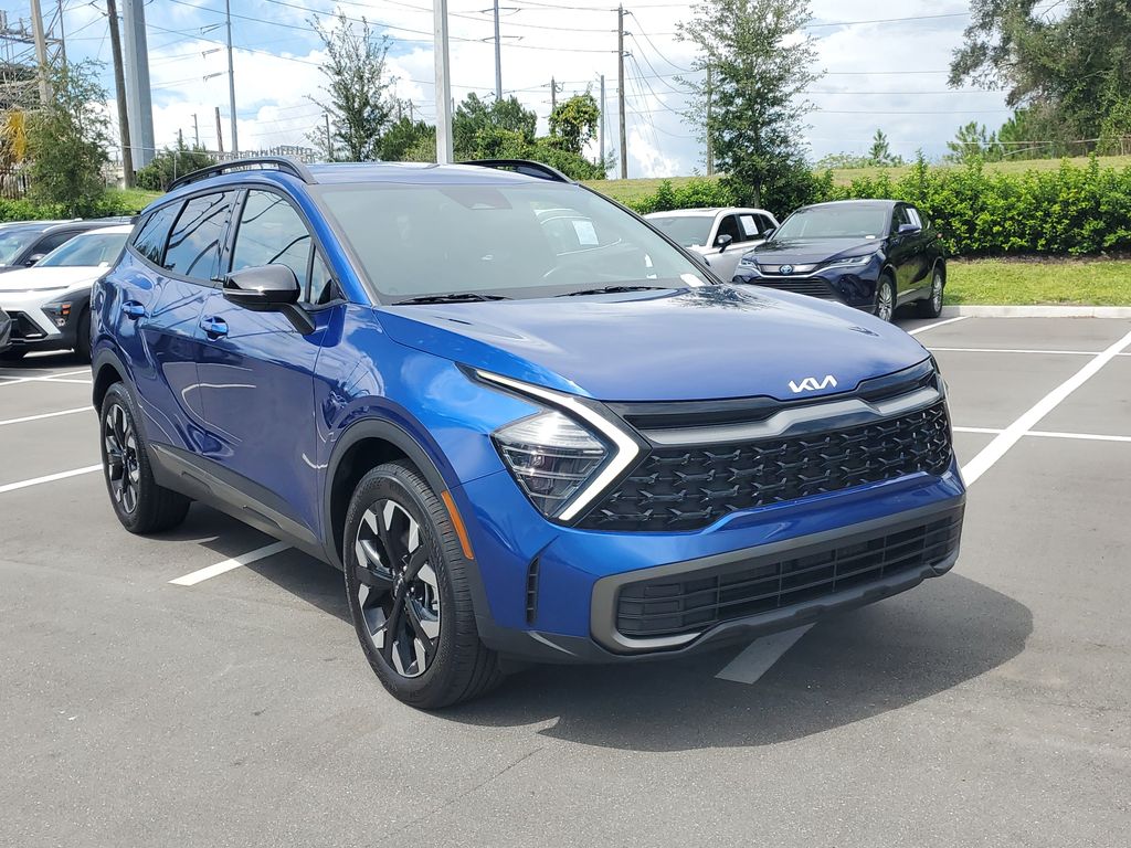 Sapphire Blue 2024 Kia Sportage SUV / Crossover All-Wheel Drive 8-Speed Automatic