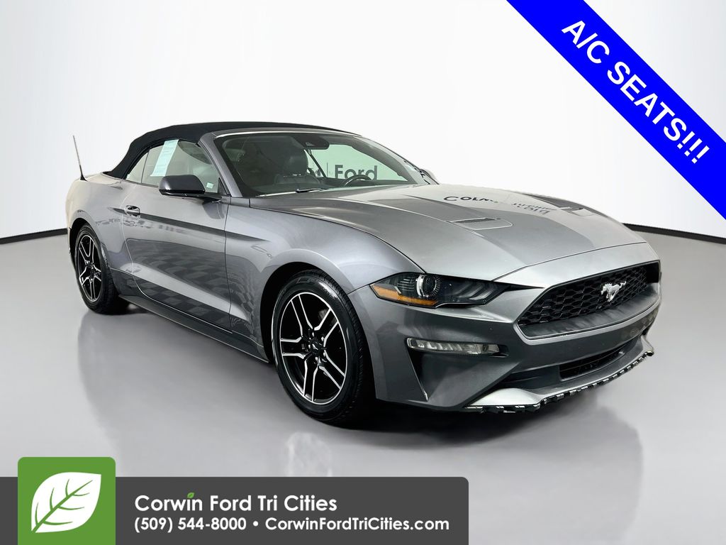 Gray 2021 Ford Mustang Convertible Rear-Wheel Drive Automatic