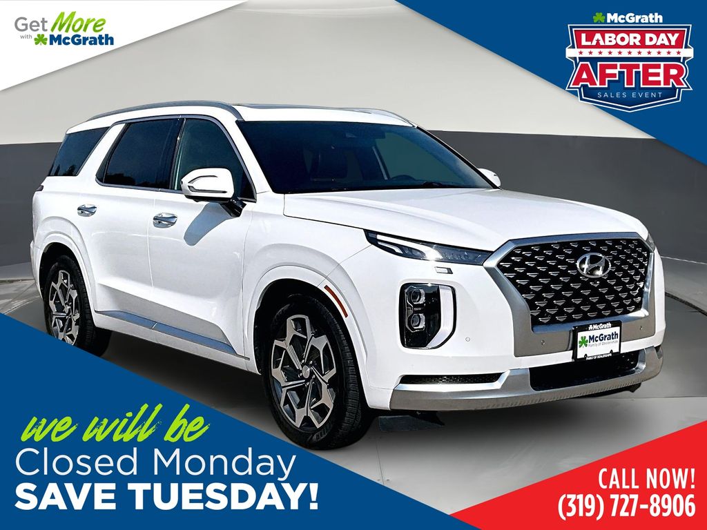 Hyper White 2021 Hyundai Palisade SUV / Crossover All-Wheel Drive 8-Speed Automatic
