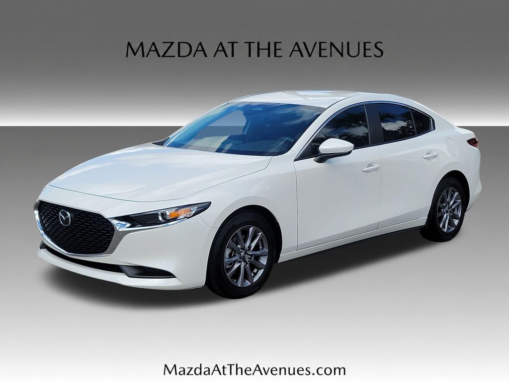 Snowflake White Pearl 2024 Mazda MAZDA3 Sedan Front-Wheel Drive 6-Speed Automatic