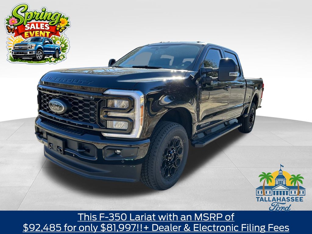 Agate Black Metallic 2026 Ford F-350 Super Duty Lariat Crew Cab 4WD Pickup Truck Four-Wheel Drive Automatic