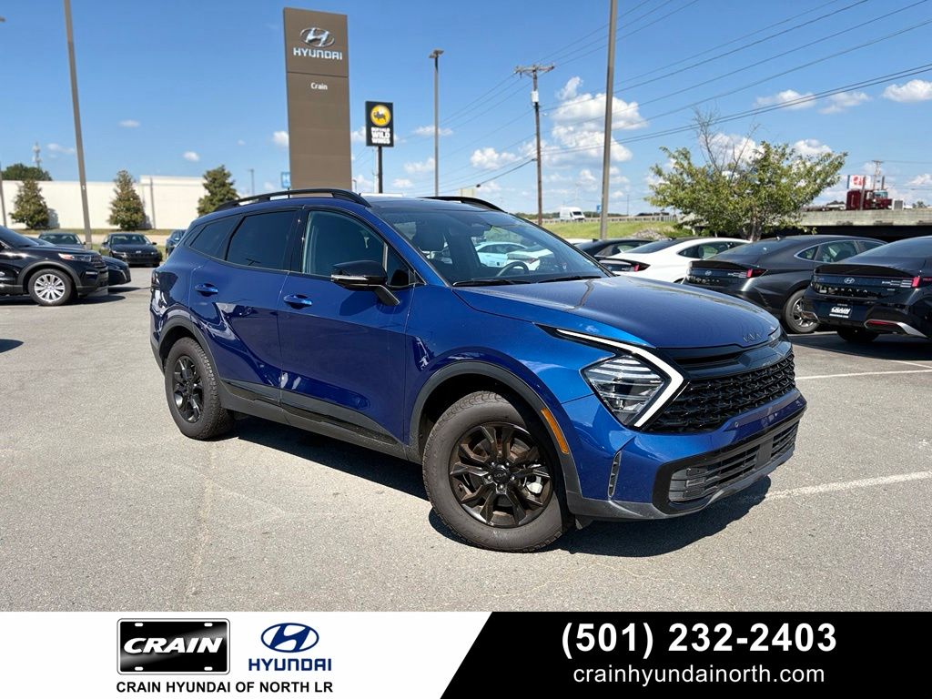 Sapphire Blue 2025 Kia Sportage SUV / Crossover All-Wheel Drive 8-Speed Automatic