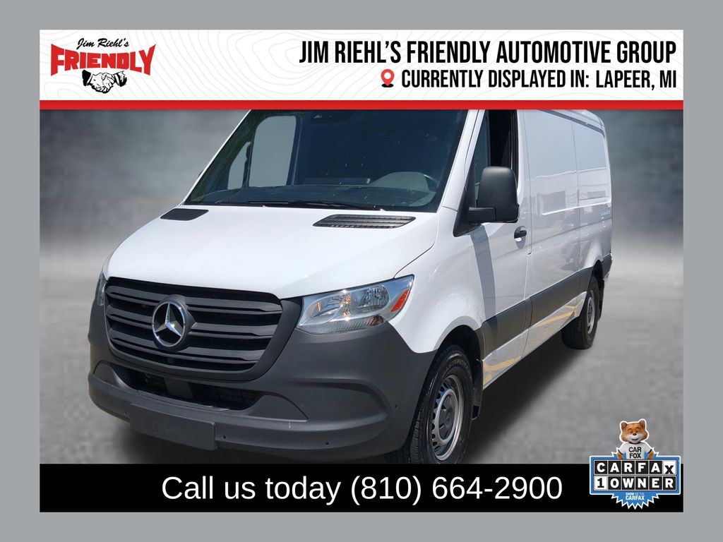 Arctic White 2024 Mercedes-Benz Sprinter Cargo Van Rear-Wheel Drive 9-Speed Automatic