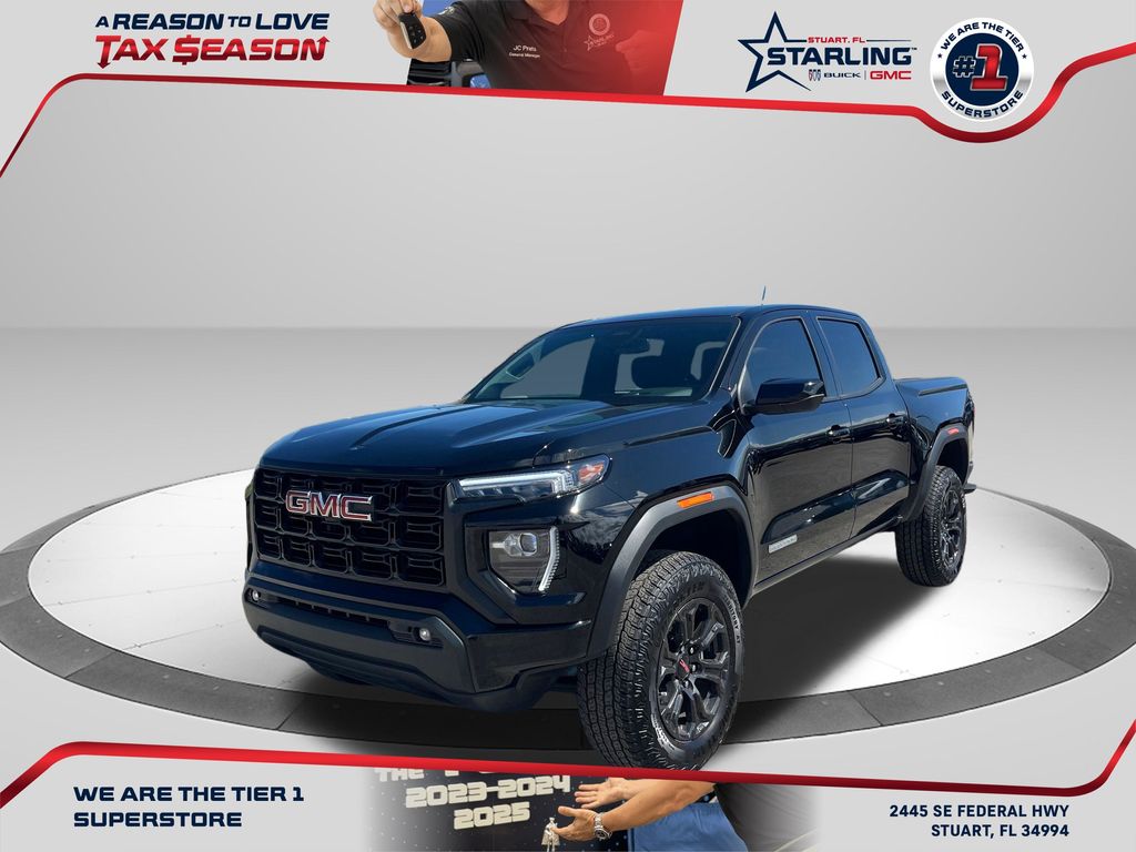 Onyx Black 2025 GMC Canyon Elevation Crew Cab RWD Pickup Truck 4X2 8-Speed Automatic