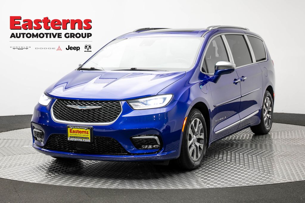 Ocean Blue Metallic 2021 Chrysler Pacifica Hybrid Minivan Front-Wheel Drive Continuously Variable Transmission