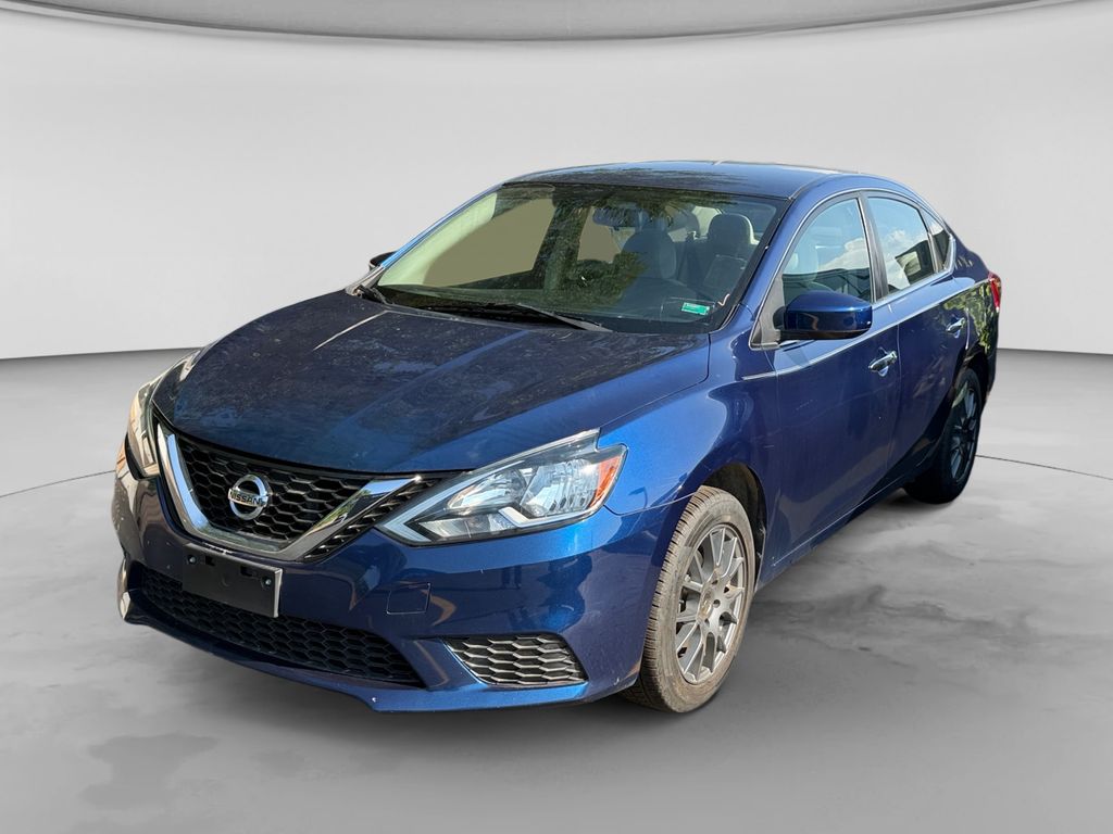 Deep Blue Pearl 2017 Nissan Sentra Sedan Front-Wheel Drive Continuously Variable Transmission