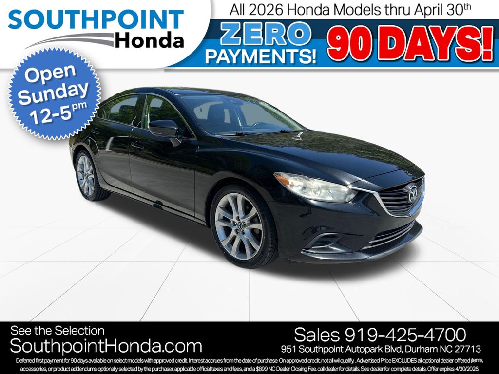 Jet Black Mica 2017 Mazda MAZDA6 Touring Sedan FWD Sedan Front-Wheel Drive 6-Speed Automatic