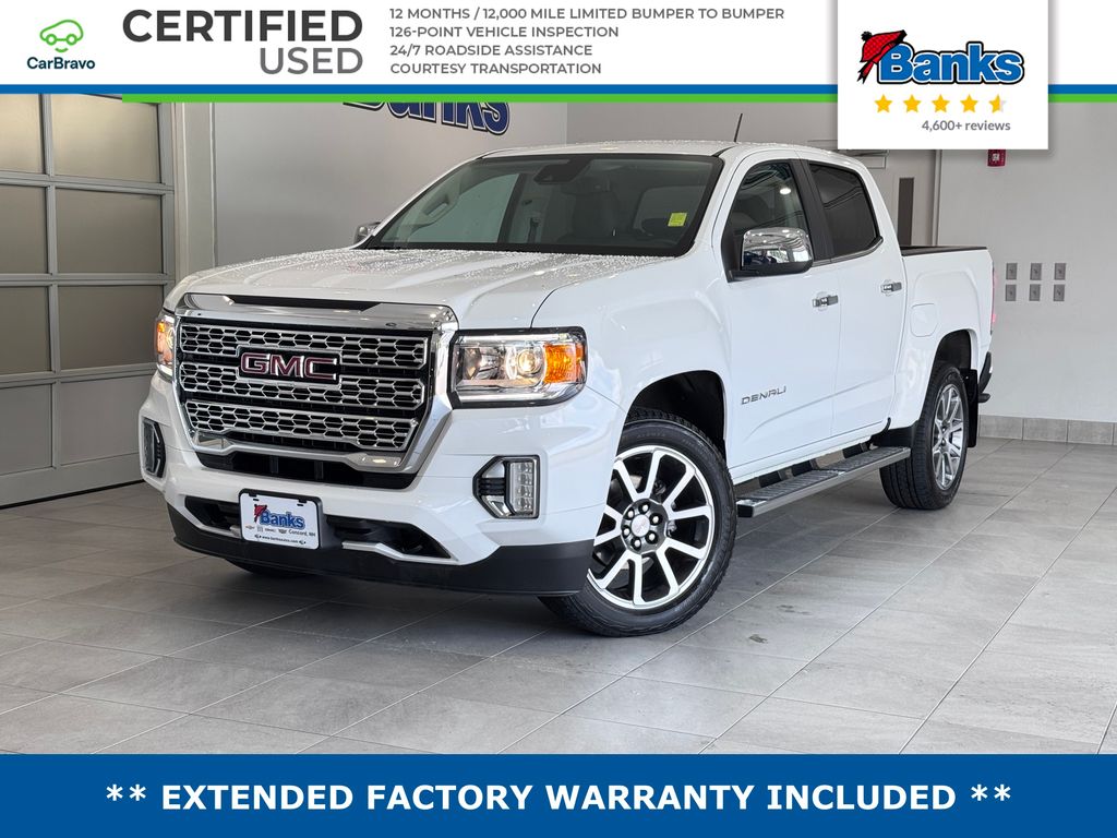 Summit White 2022 GMC Canyon Pickup Truck Four-Wheel Drive 8-Speed Automatic