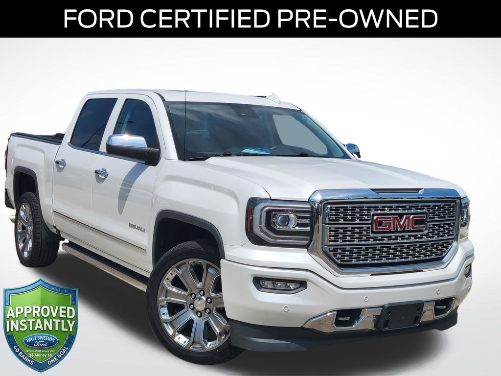 White Frost Tricoat 2017 GMC Sierra 1500 Pickup Truck Four-Wheel Drive 8-Speed Automatic Overdrive