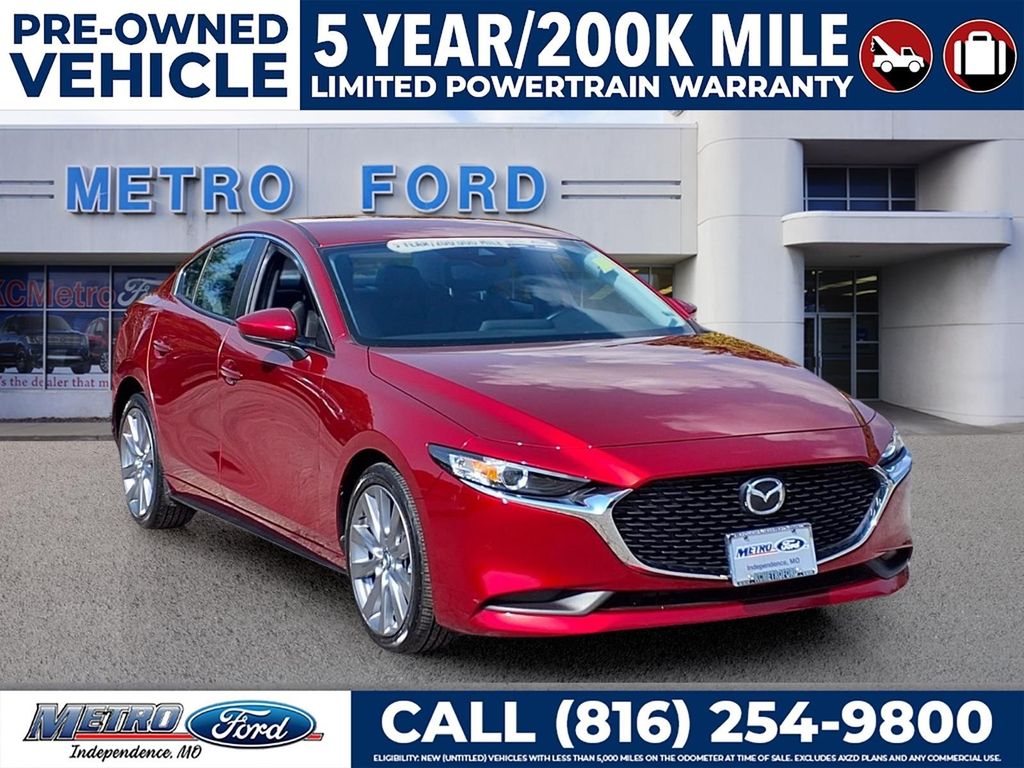 Soul Red Crystal Metallic 2023 Mazda MAZDA3 Sedan Front-Wheel Drive 6-Speed Automatic