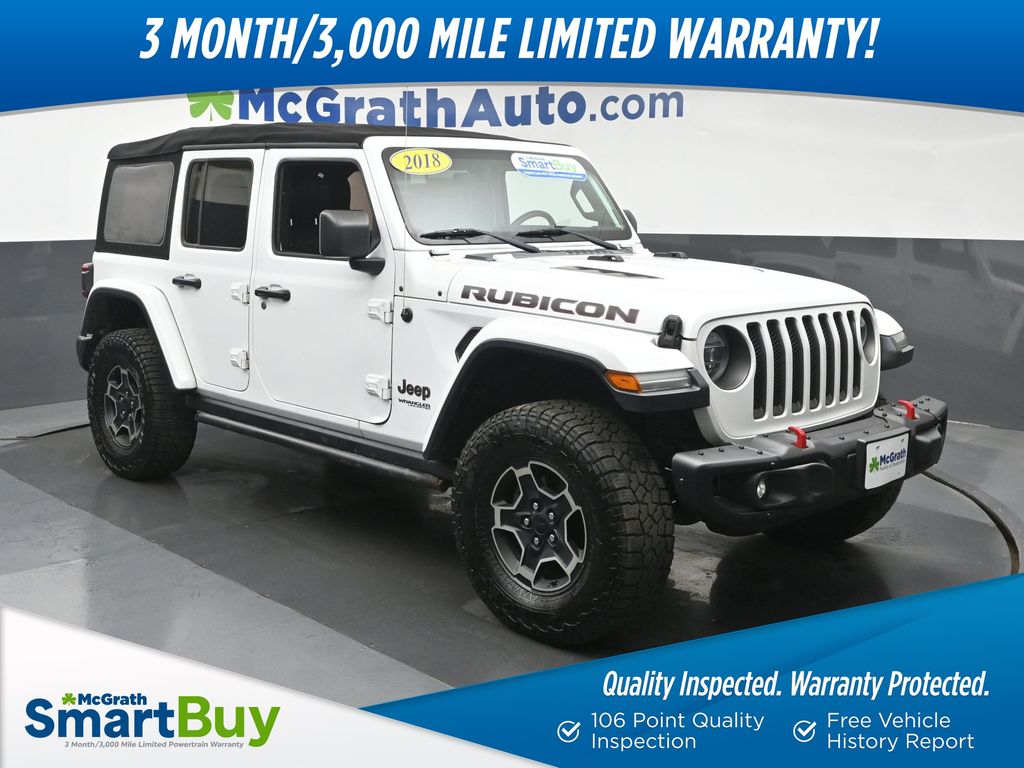 Bright White Clearcoat 2018 Jeep Wrangler SUV / Crossover Four-Wheel Drive 8-Speed Automatic