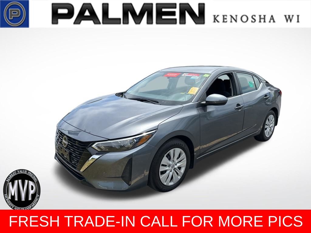 Gray (Gun Metallic) 2025 Nissan Sentra S FWD Sedan Front-Wheel Drive Continuously Variable Transmission