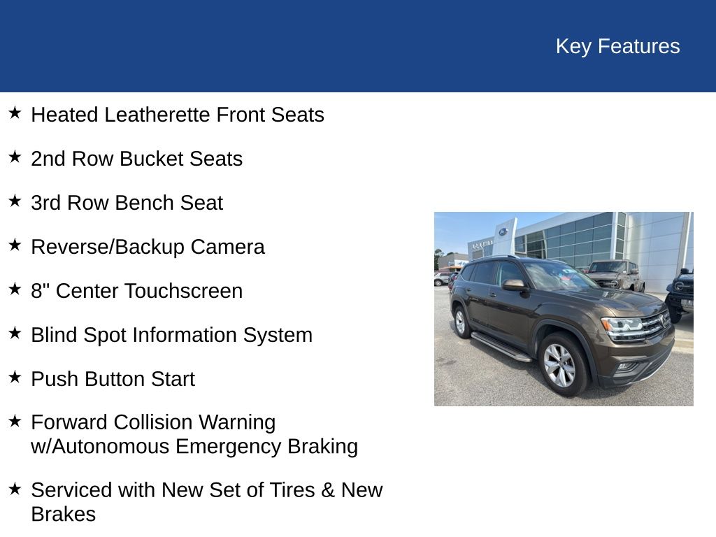 2019 Volkswagen Atlas V6 SE