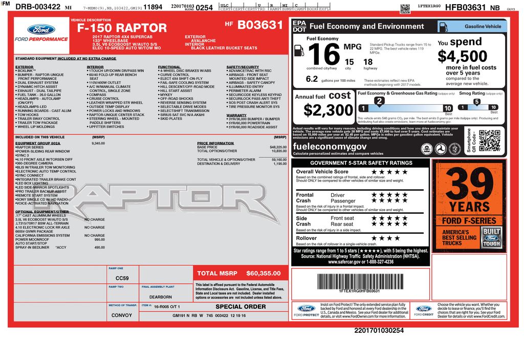 Used 2017 White Ford Raptor image 7