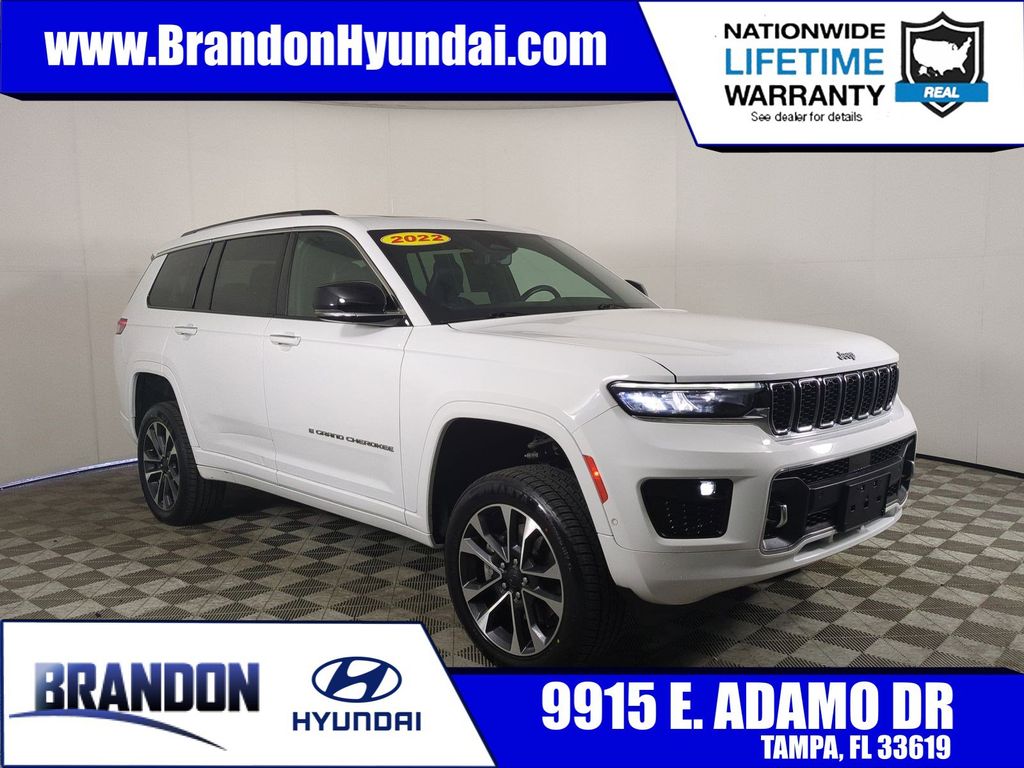 Bright White Clearcoat 2022 Jeep Grand Cherokee L Overland 4WD SUV / Crossover Four-Wheel Drive 8-Speed Automatic