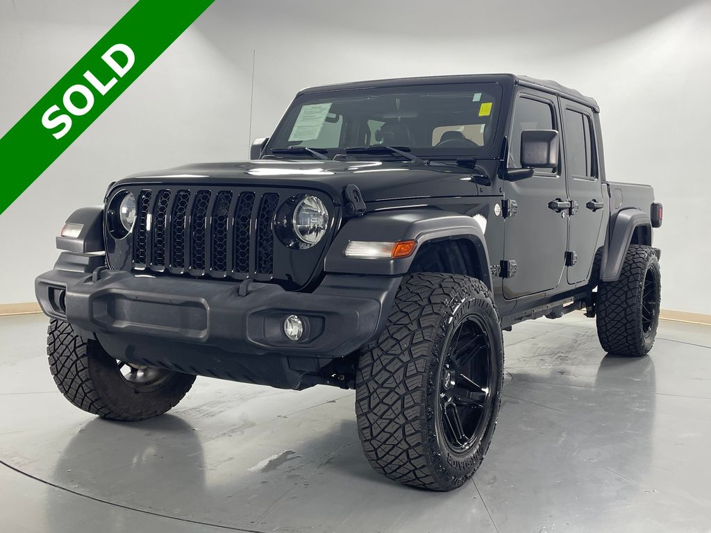Black Clearcoat 2021 Jeep Gladiator Sport Crew Cab 4WD Pickup Truck Four-Wheel Drive 6-Speed Manual