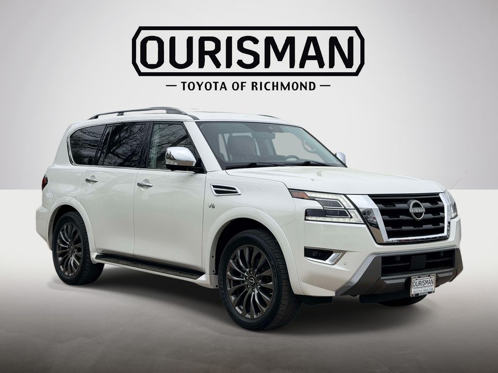 Aspen White Tricoat 2022 Nissan Armada Platinum 4WD SUV / Crossover Four-Wheel Drive 7-Speed Automatic