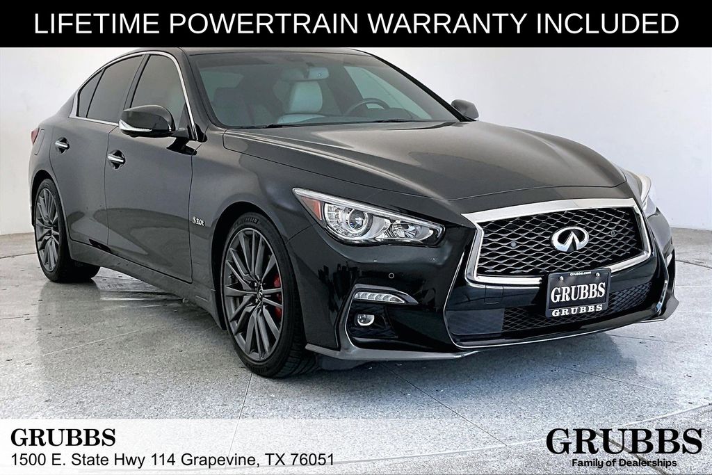 Midnight Black 2020 INFINITI Q50 Sedan Rear-Wheel Drive 7-Speed Automatic Overdrive