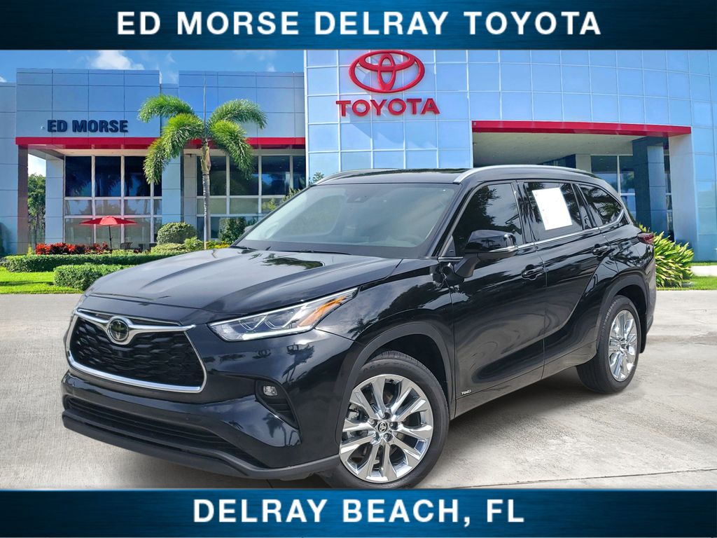 Midnight Black Metallic 2026 Toyota Highlander Hybrid SUV / Crossover All-Wheel Drive Continuously Variable Transmission