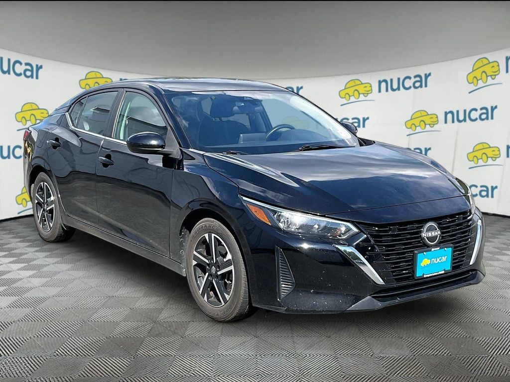 Super Black 2024 Nissan Sentra Sedan Front-Wheel Drive Continuously Variable Transmission