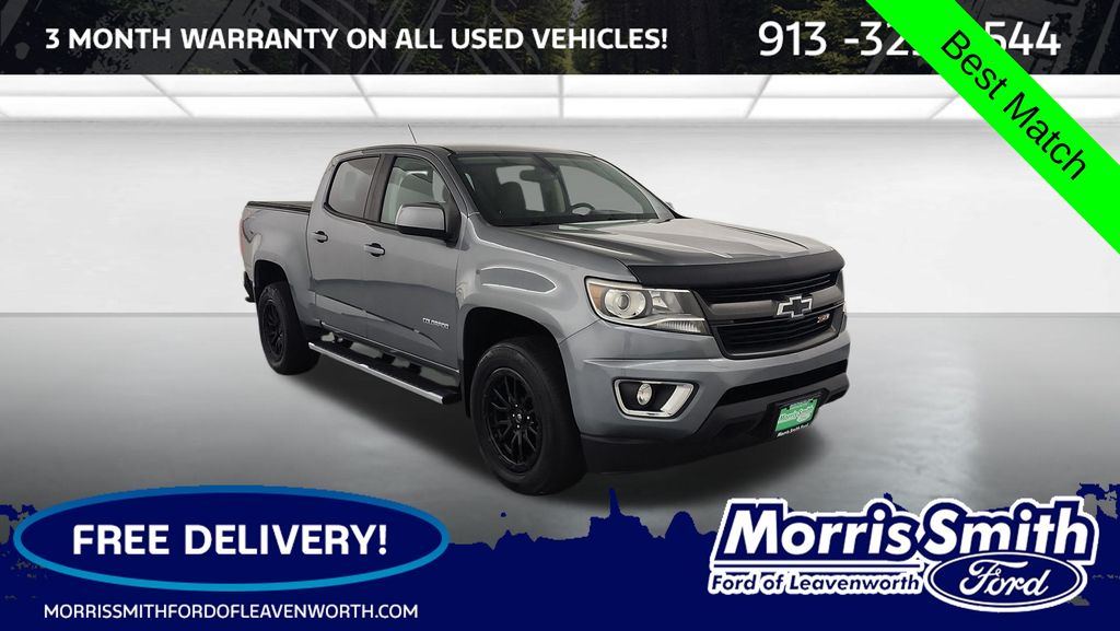 Gray (Satin Steel Metallic) 2018 Chevrolet Colorado Pickup Truck Four-Wheel Drive 8-Speed Automatic