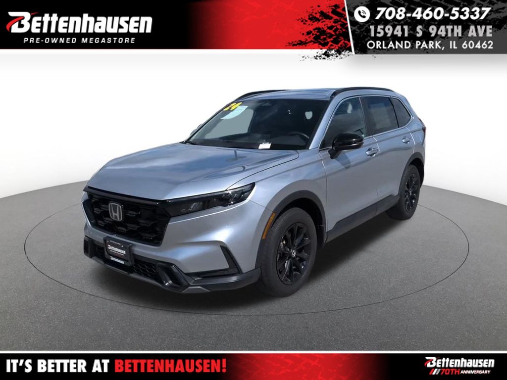 Lunar Silver Metallic 2024 Honda CR-V Hybrid SUV / Crossover All-Wheel Drive Continuously Variable Transmission