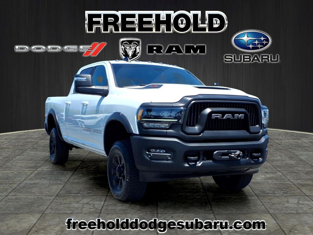 Bright White Clearcoat 2023 RAM 2500 Power Wagon Crew Cab 4WD Pickup Truck Four-Wheel Drive 8-Speed Automatic