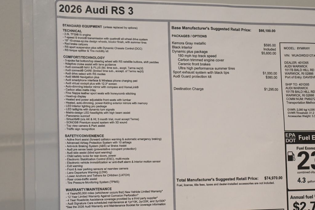 Thumbnail: 2026 Audi RS 3 - 30