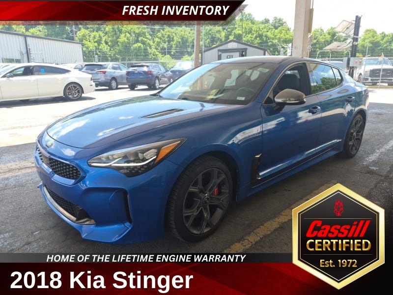 Micro Blue 2018 Kia Stinger Sedan Rear-Wheel Drive 8-Speed Automatic