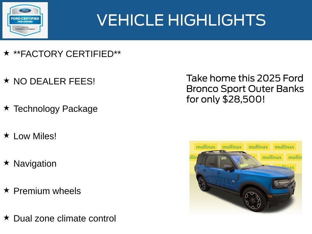 Certified Used 2025 Blue Ford Outer Banks image 11