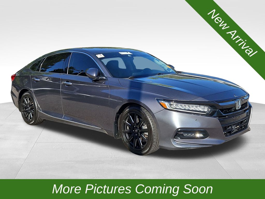 Gray 2018 Honda Accord 1.5T Touring FWD Sedan Front-Wheel Drive Continuously Variable Transmission