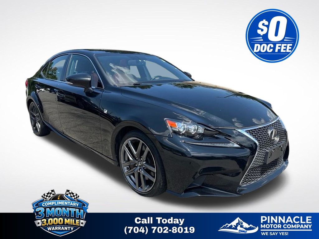Black (Obsidian) 2016 Lexus IS Sedan All-Wheel Drive 6-Speed Automatic