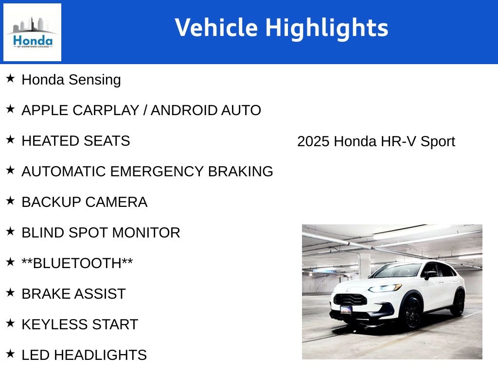 2025 Honda HR-V Sport 7