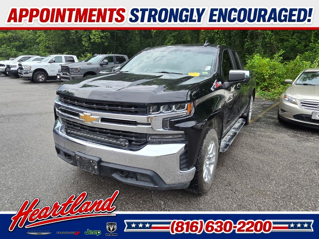 Black 2020 Chevrolet Silverado 1500 Pickup Truck Four-Wheel Drive 8-Speed Automatic