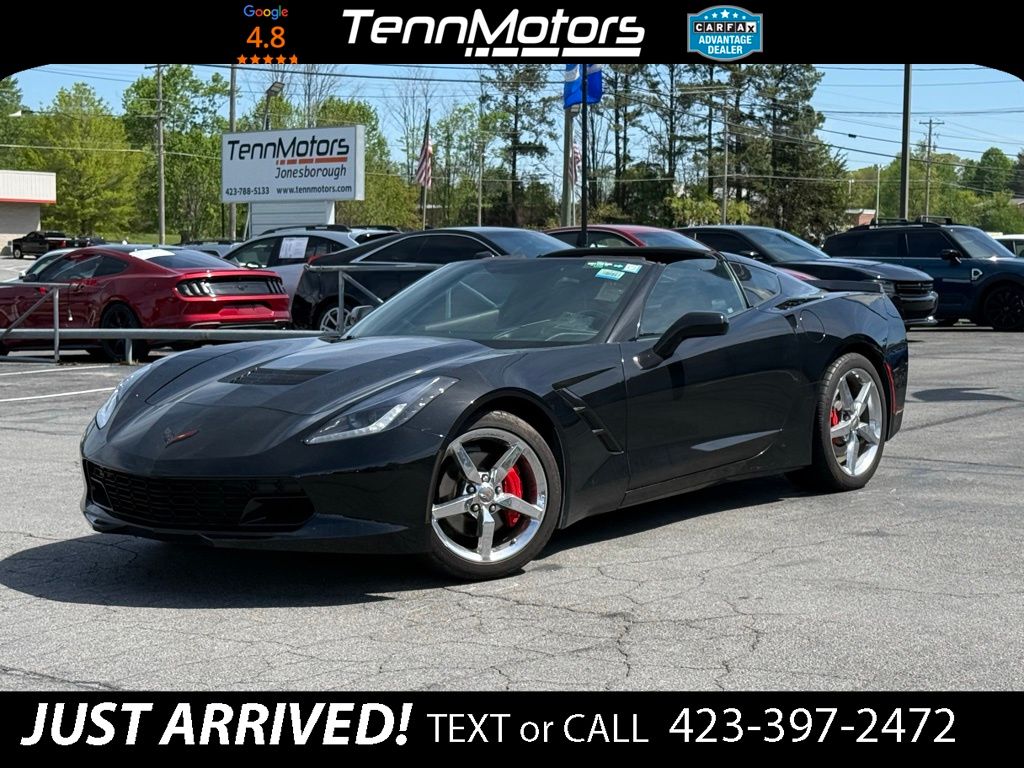 Black 2014 Chevrolet Corvette Stingray 3LT Coupe RWD Coupe Rear-Wheel Drive 7-Speed Manual