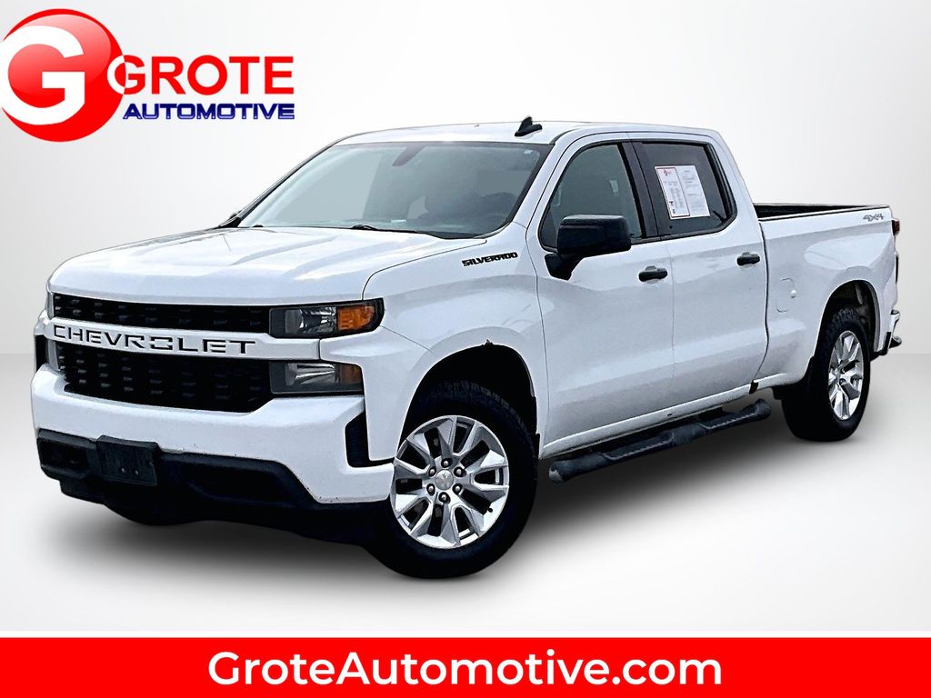 Summit White 2021 Chevrolet Silverado 1500 Pickup Truck Four-Wheel Drive 6-Speed Automatic Overdrive