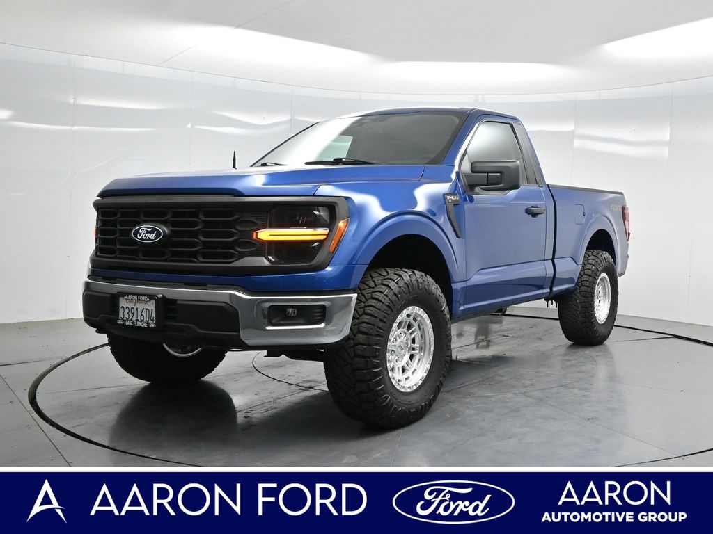 Blue Metallic 2024 Ford F-150 Pickup Truck Four-Wheel Drive Automatic