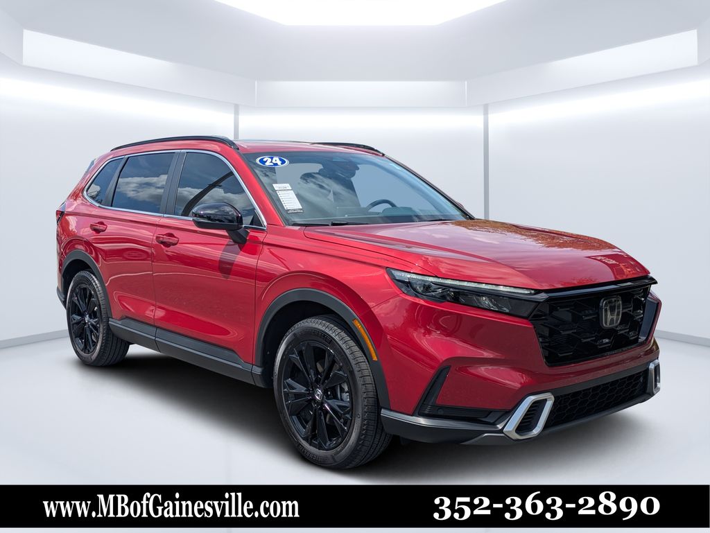 Radiant Red Metallic 2024 Honda CR-V Hybrid SUV / Crossover All-Wheel Drive Continuously Variable Transmission