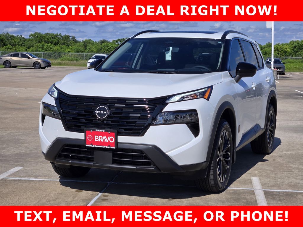2026 Nissan Rogue Dark Armor White at Central Houston Nissan
