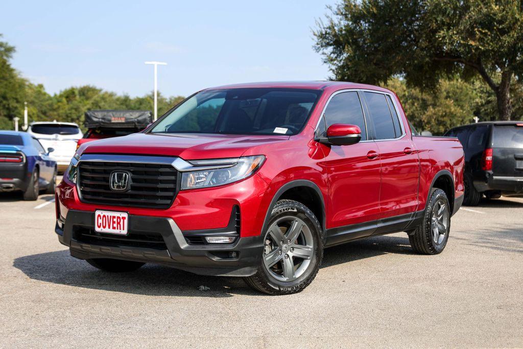 Red 2023 Honda Ridgeline Pickup Truck All-Wheel Drive 9-Speed Automatic