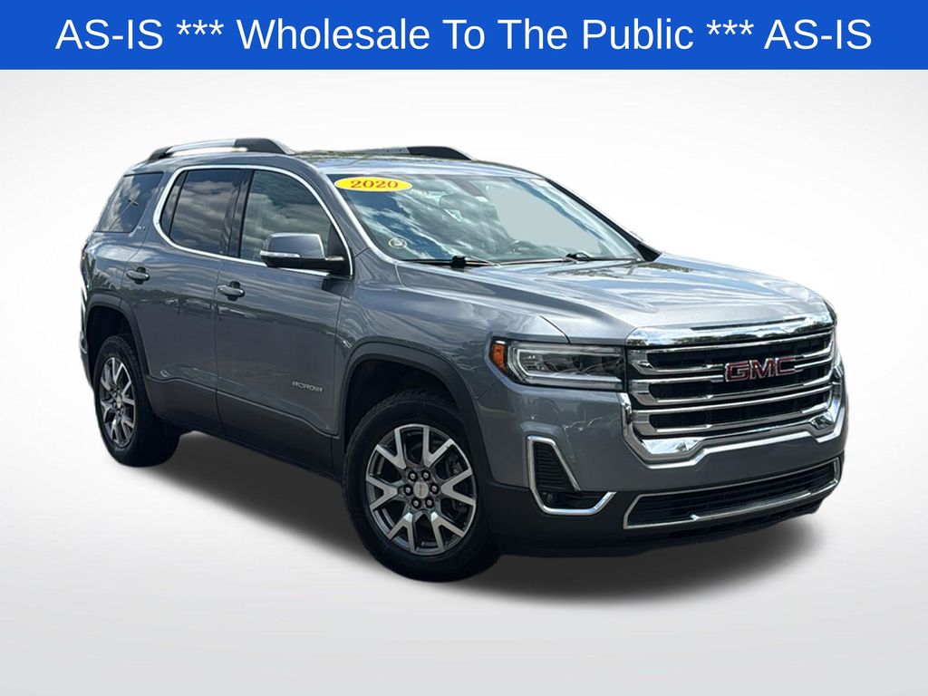 Gray (Satin Steel Metallic) 2020 GMC Acadia SUV / Crossover Front-Wheel Drive 9-Speed Automatic