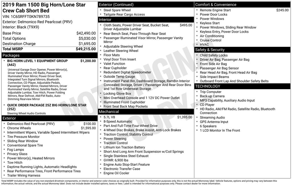 Used 2019 Ram 1500 Truck