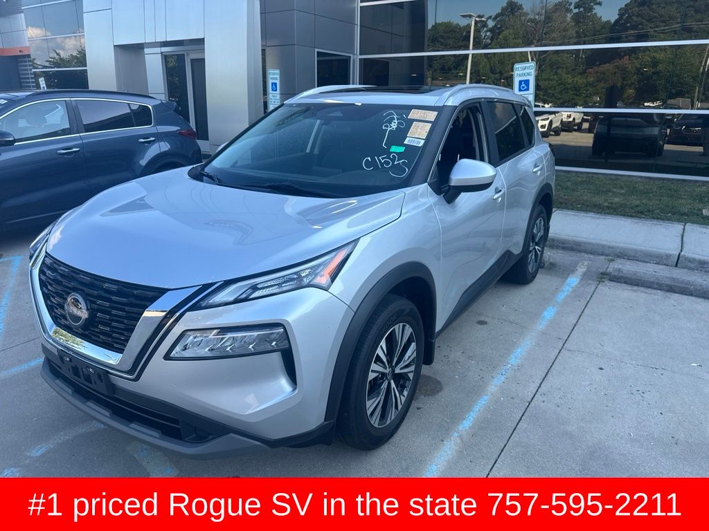 Brilliant Silver Metallic 2023 Nissan Rogue SUV / Crossover All-Wheel Drive Continuously Variable Transmission