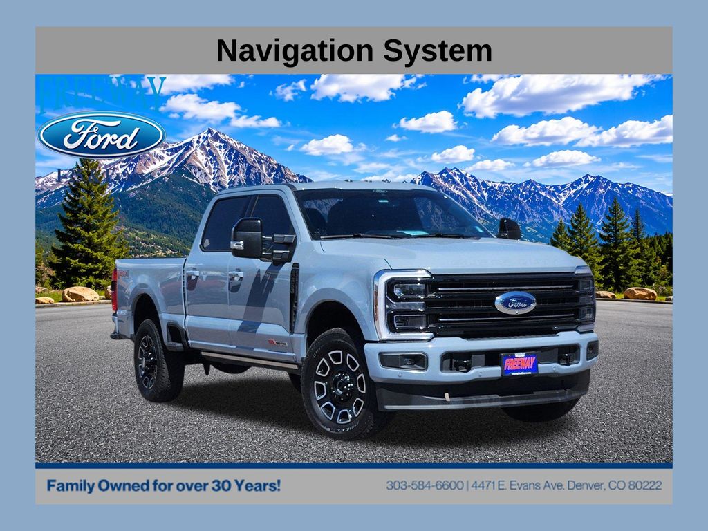 Glacier Gray Metallic Tri-Coat 2025 Ford F-350 Super Duty Pickup Truck Four-Wheel Drive Automatic