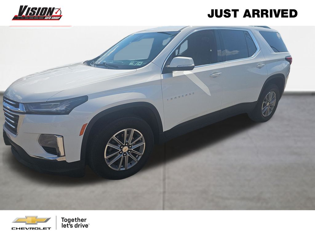 Summit White 2023 Chevrolet Traverse SUV / Crossover Four-Wheel Drive 9-Speed Automatic
