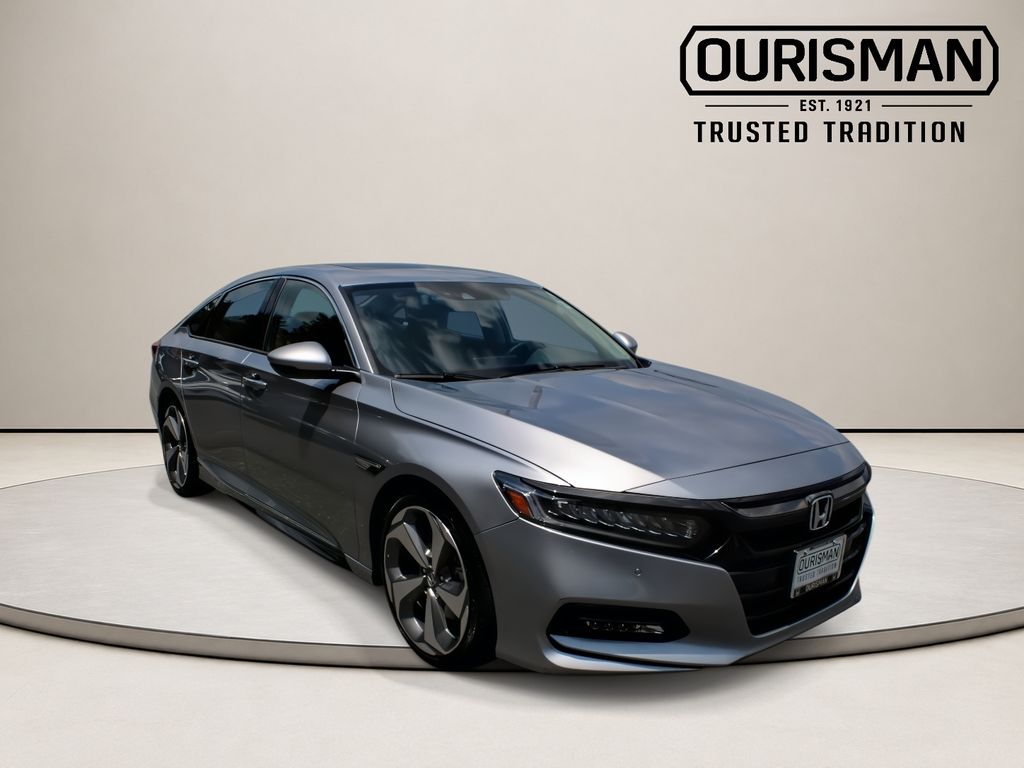 Silver 2018 Honda Accord 1.5T Touring FWD Sedan Front-Wheel Drive Continuously Variable Transmission