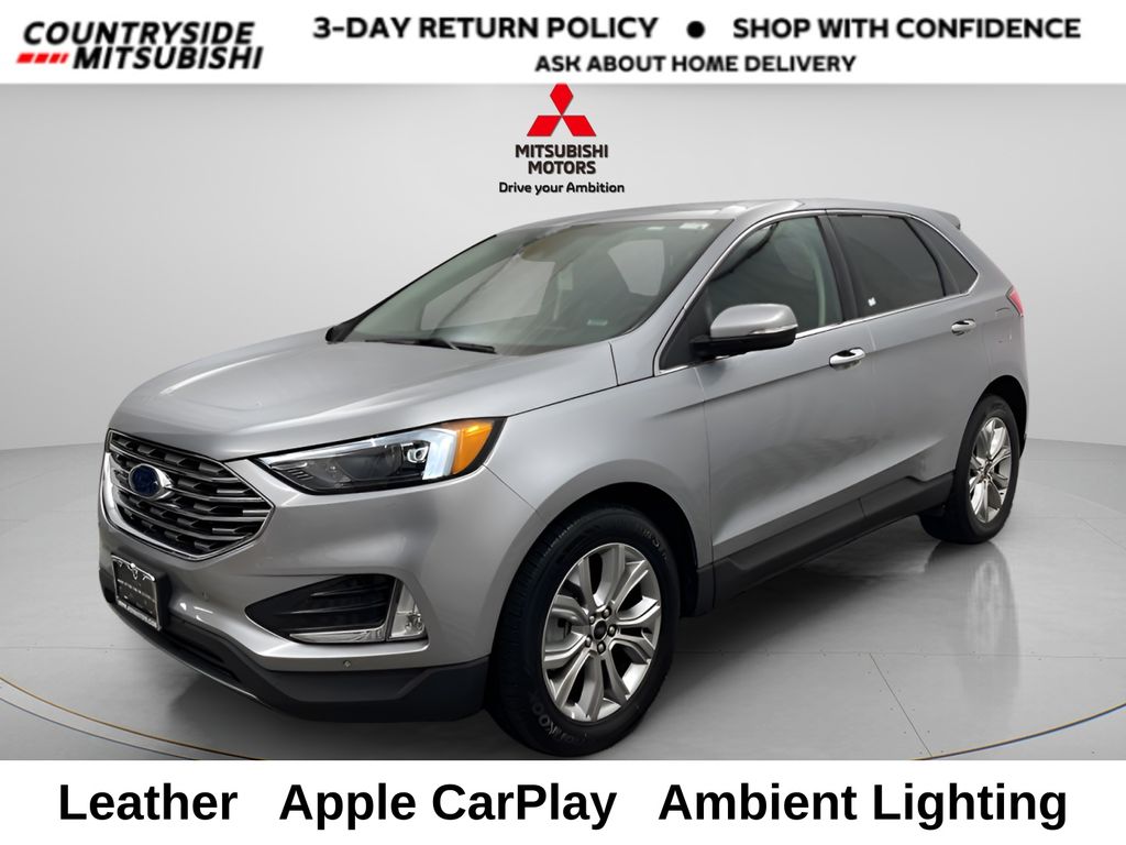 Iconic Silver Metallic 2024 Ford Edge Titanium AWD SUV / Crossover All-Wheel Drive 8-Speed Automatic